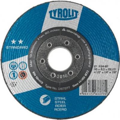TYROLIT DISCO 27X A24-BF 125X6X22,2 STANDARD