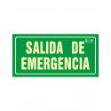 SEÑAL SALIDA EMERGENCIA FOTOLUMINESCENTE JG SEÑALIZACION